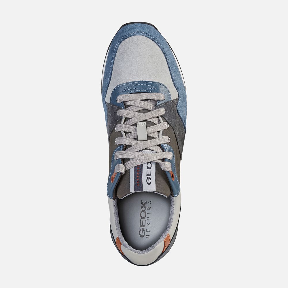 Tenis Geox Homem Cinzentas/Azuis - Vittoriale - TKYLQ6597